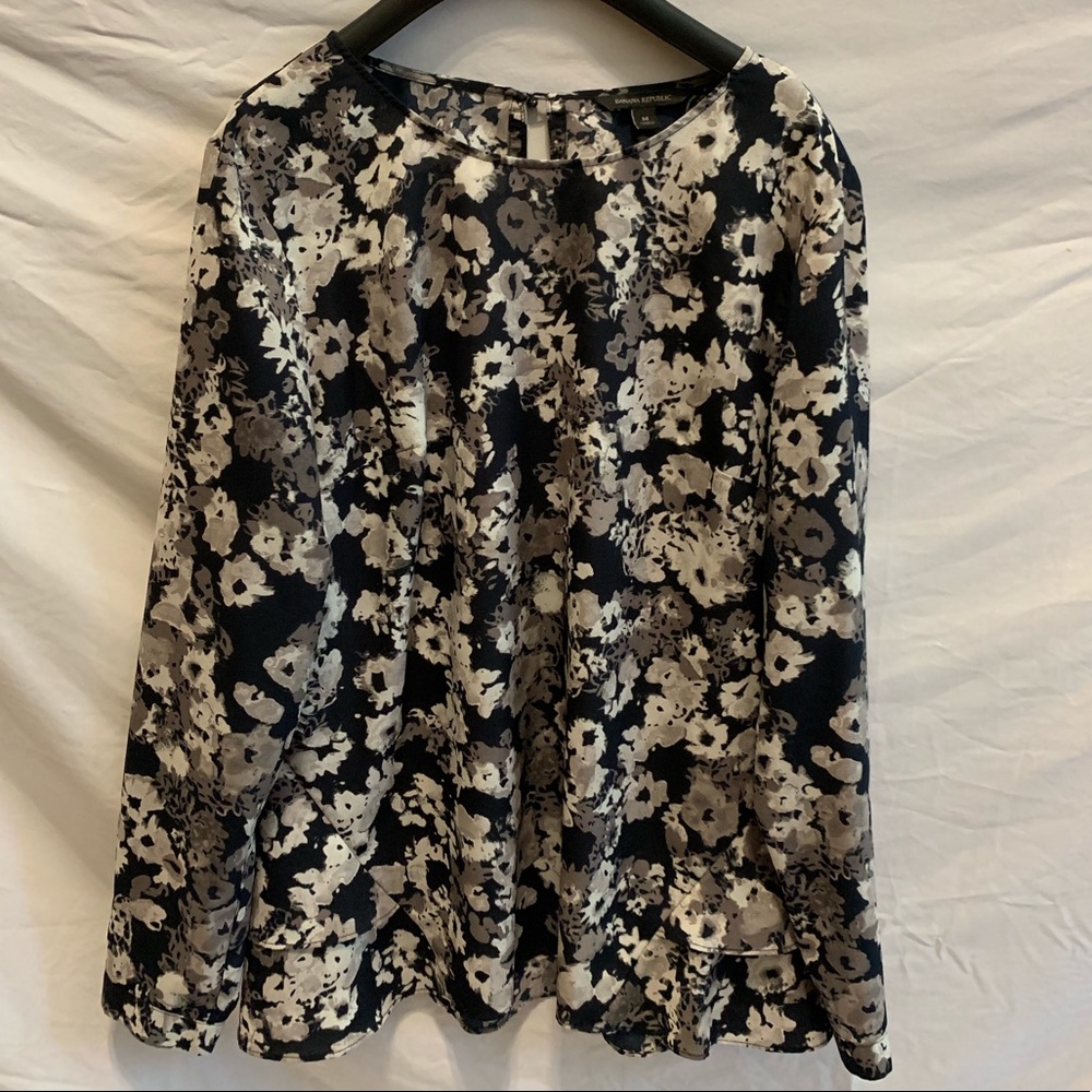 Banana Republic floral blouse